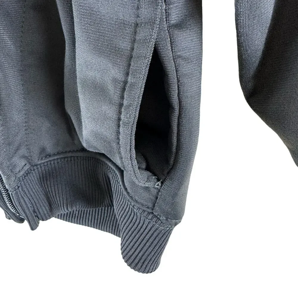 Nike‎ Gray White Full Zip Lightweight Sweatshirt Pockets Logo Size 12 Months